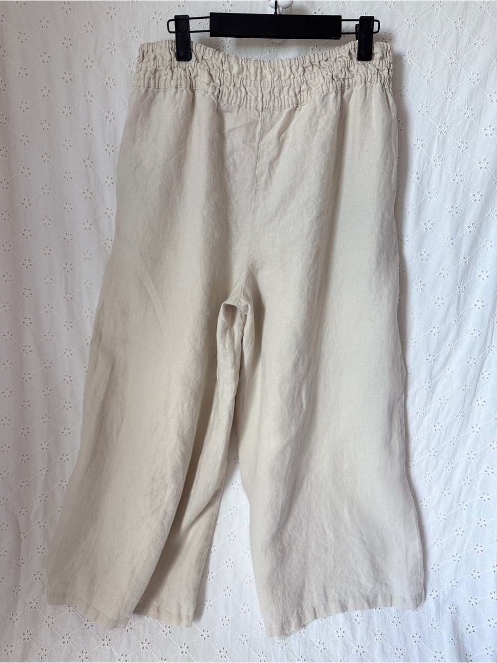 Anthropologie Somerset Wide-Leg Linen Pants — sand - Picture 7 of 10